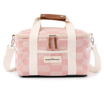 Business & Pleasure - Premium Cooler - Dusty Pink Checker