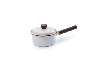 Barebones - Enamel Saucepan - Eggshell