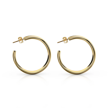 Bianko - Classic Gold Hoop Earrings - Large