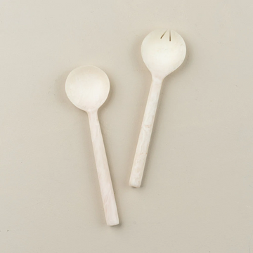 Saarde - Flow Resin Salad Server - Marshmallow