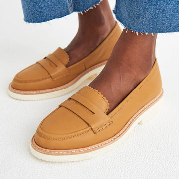 Rollie - Penny Loafer Rise - Soft Tan