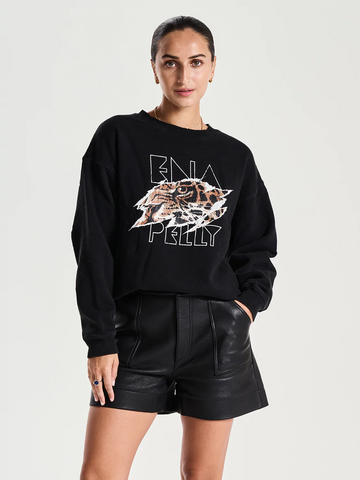 Ena Pelly - Tigers Eye Sweatshirt - Washed Black