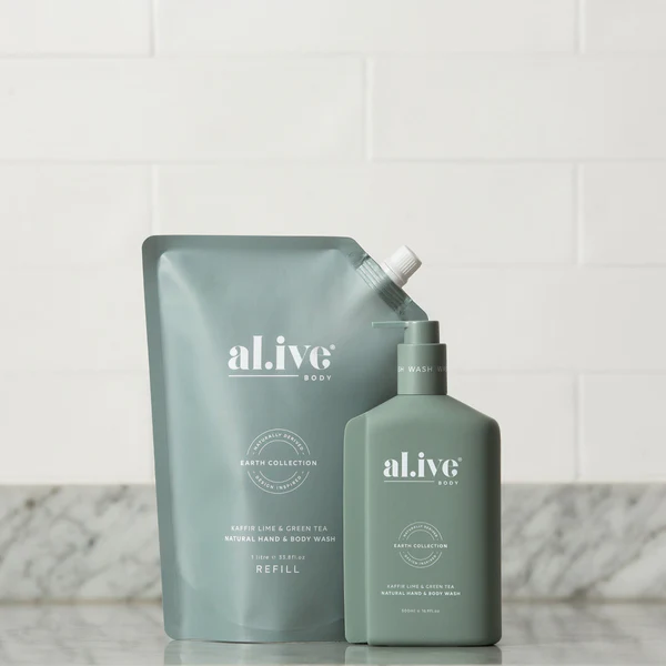 Al.ive Body - KAFFIR LIME & GREEN TEA WASH REFILL