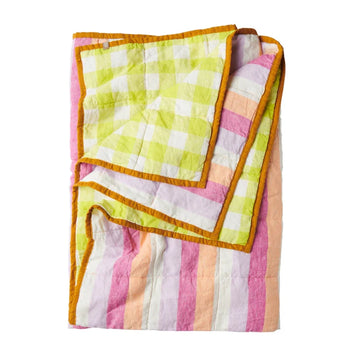 Society of Wanderers - Bellini / Limoncello Double Sided Quilt - King