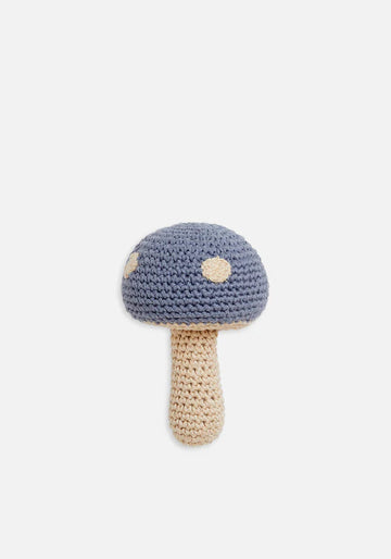 Miann & Co - Hand Rattle - Cornflower Mushroom
