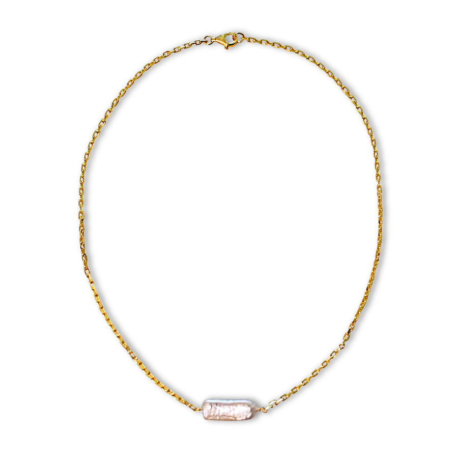 Bianko - Nicky Pearl Necklace - 18K Yellow Gold Vermeil