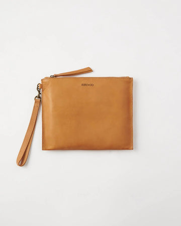 Juju & Co - Large Flat Pouch - Tan