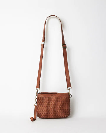 Juju & Co - Woven Pouch Bag - Cognac