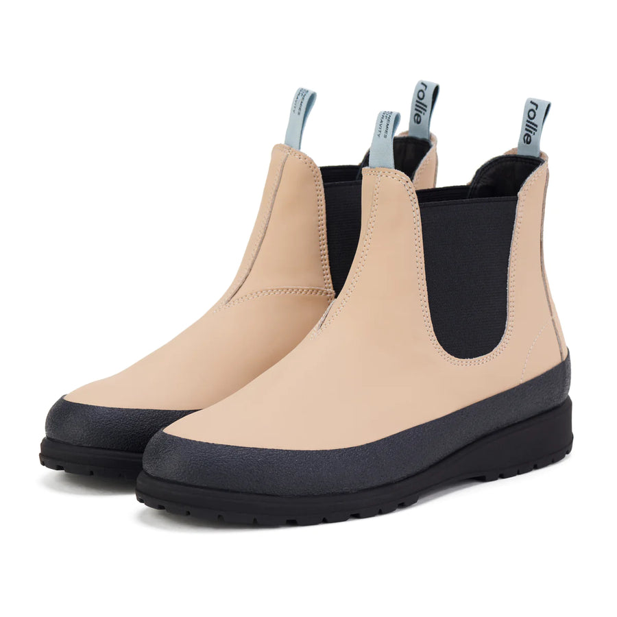 Rollie Fields Chelsea Rubberised Boot Cream
