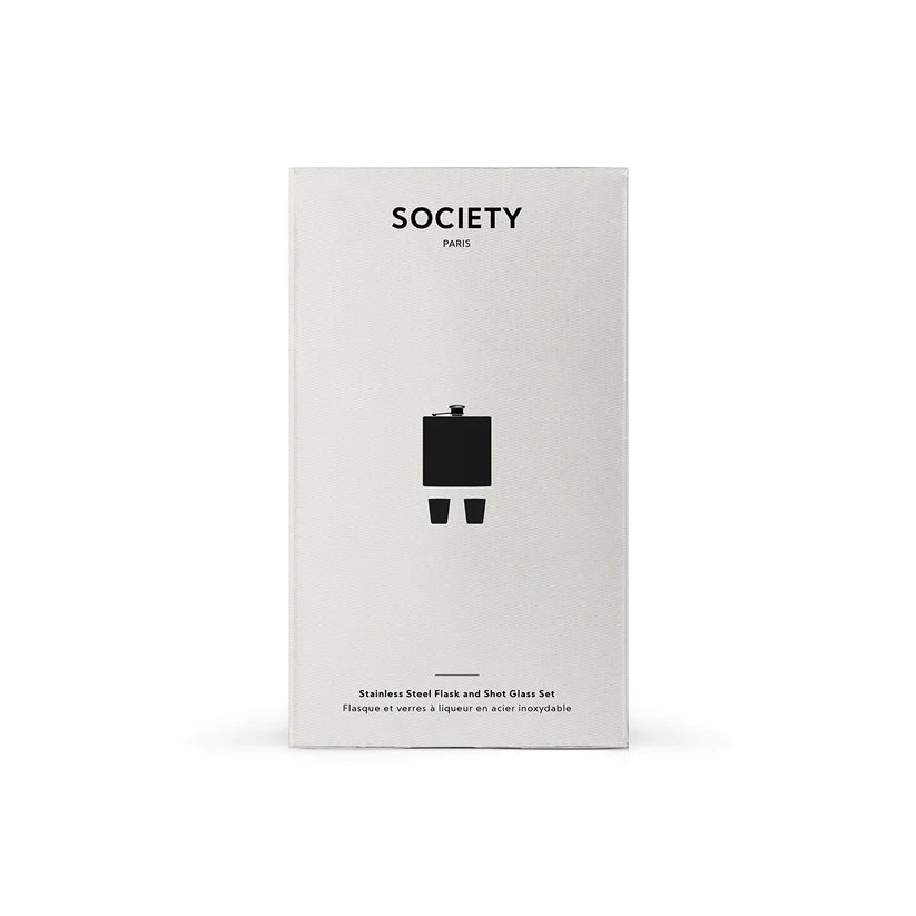 Society Paris - Barware Flask and Shotglass Set