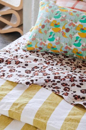 Society of Wanderers - Leopard Flat Sheet - Queen