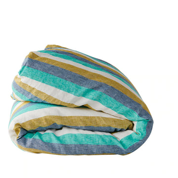 Society of Wanderers - Lagoon Stripe Duvet Cover - King