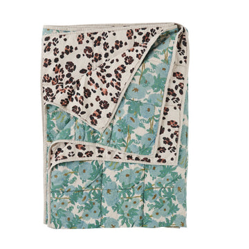 Society of Wanderers - Joan & Leopard Double Sided Quilt - Standard