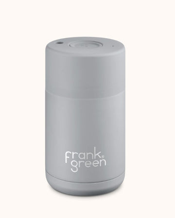 Frank Green - 10oz Stainless Steel Ceramic Reusable Cup with Push Button Lid - Harbour Mist
