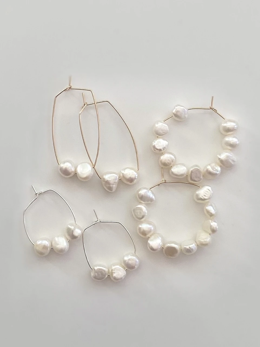 Pop Design - Fresh Water Pearl Earrings - Savannah