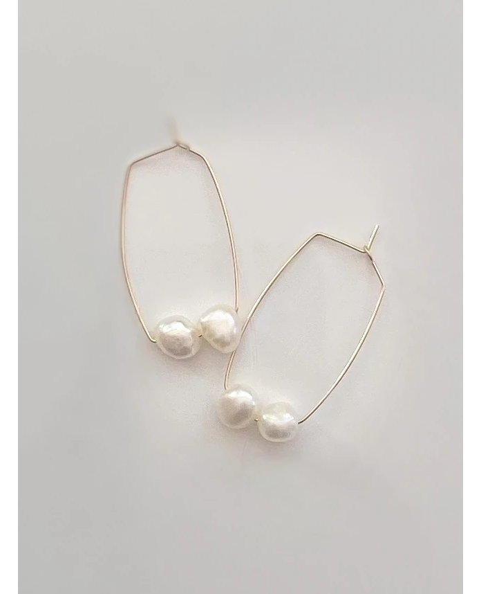 Pop Design - Fresh Water Pearl Earrings - Savannah