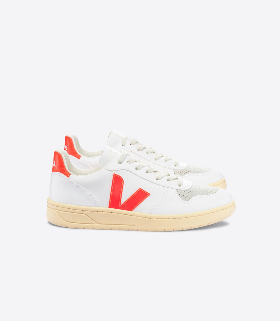 Veja - V-10 CWL White Orange Fluo