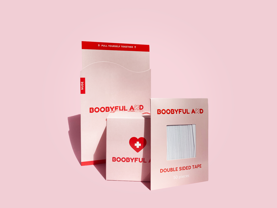 Boobyful Aid - Double Sided Fashion Tape - White
