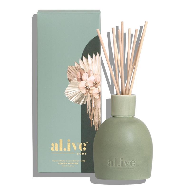 Al.ive Body - Ceramic Diffuser - Blackcurrant & Caribbean Wood