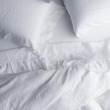 Society of Wanderers - White Fitted Sheet - King