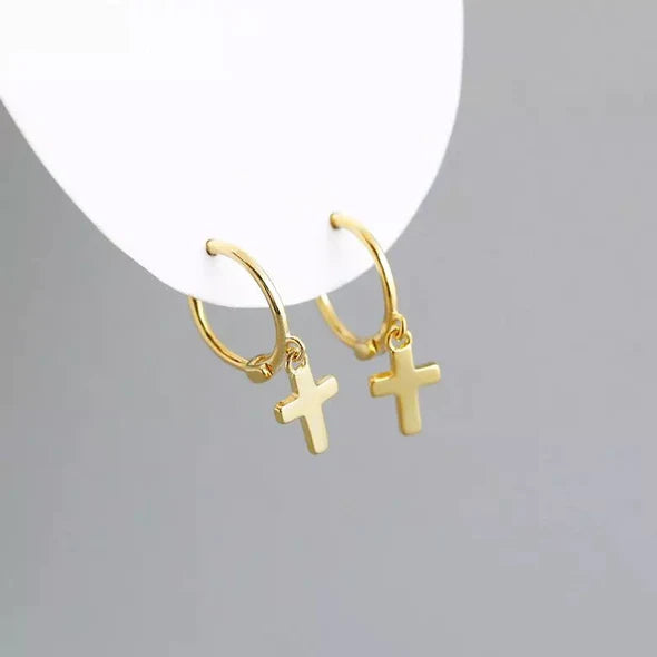 Pop Design - Fine Cross Earrings