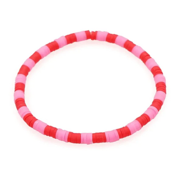 Pop Design - Pink Explosion Heishi Collection - Soft Pink + Red