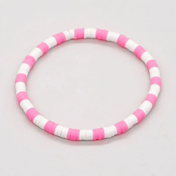 Pop Design - Pink Explosion heishi Collection - Soft Pink + White