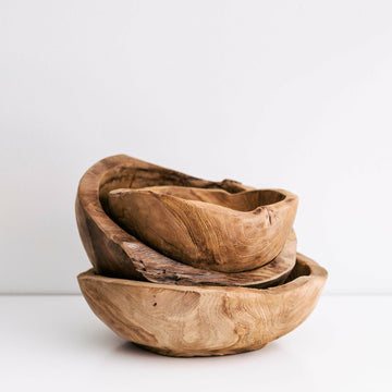 Inartisan - Hand Carved Tree Root Serving Bowl - Large