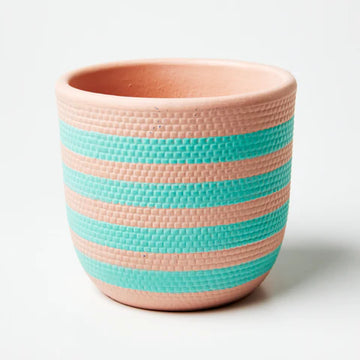 Jones & Co - Stripe Nectarine Aqua