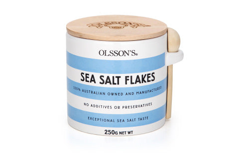 Olsson's Salt - Olsson's Sea Salt Flakes - Stoneware Jars - 250g